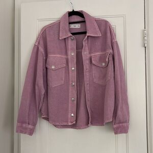 Mango Oversize denim shirt